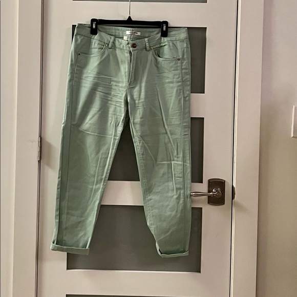 Lolita light wash ankle skinny cotton jeans in green size 12 - Picture 1 of 6